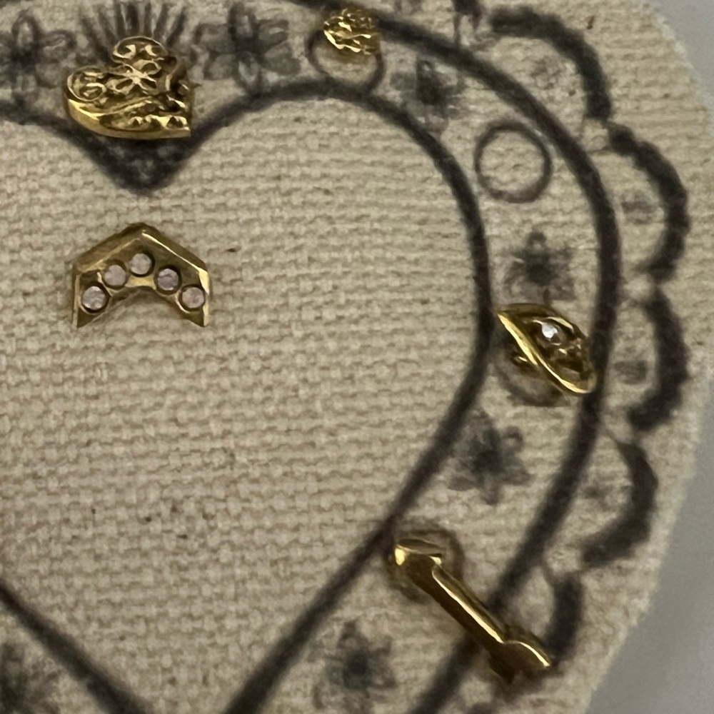 FREE PEOPLE Earrings with Iron on Patch 6 Pairs of post - Picture 13 of 14
